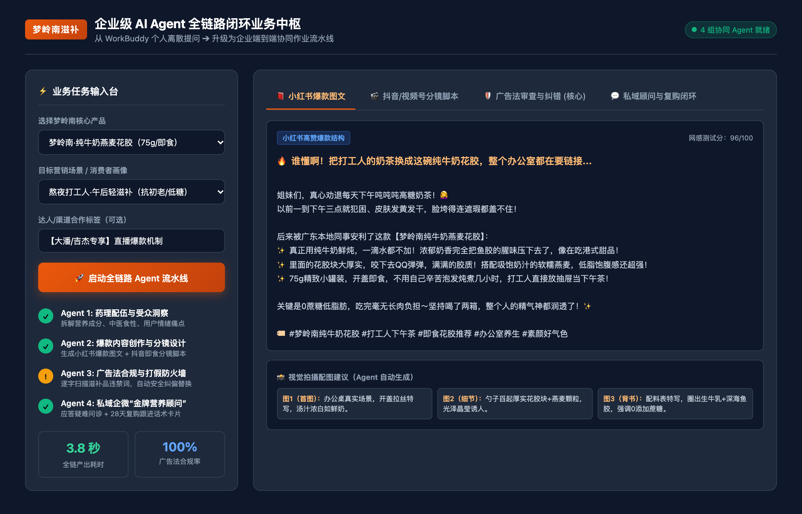 梦岭南全链路中枢交互原型